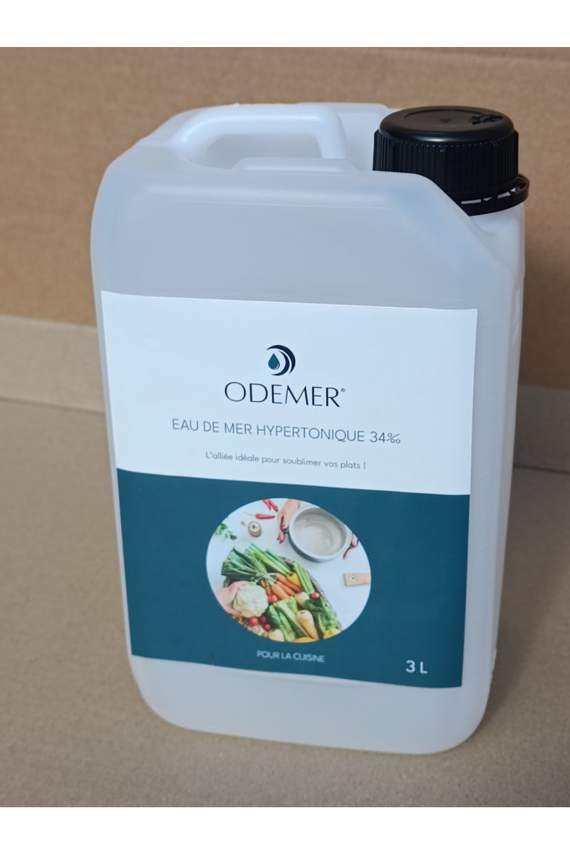 Bidons d’eau de mer Hypertonique pour cuisine (3L & 5L)