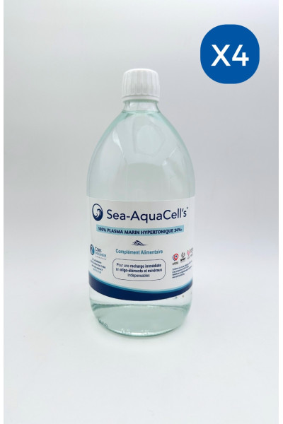 Plasma Marin Hypertonique 1L - Pack de 4